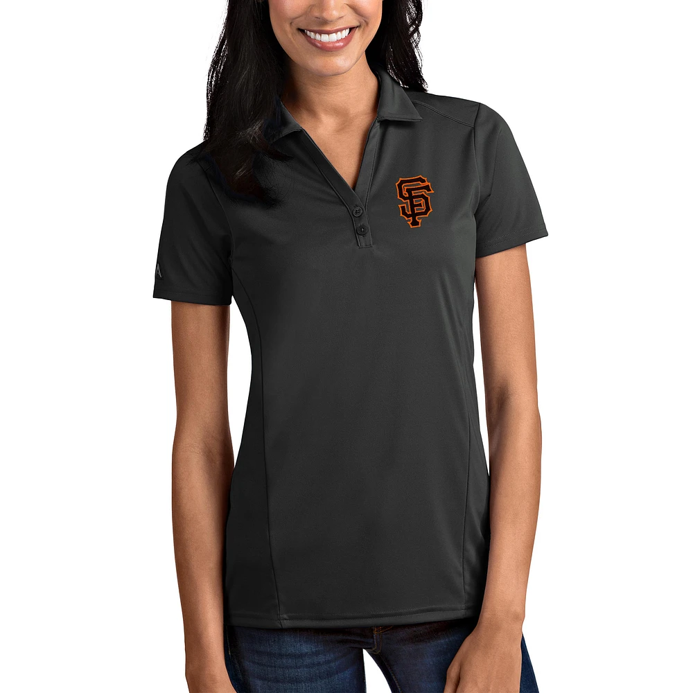 San Francisco Giants Antigua Women's Tribute Polo - Gray