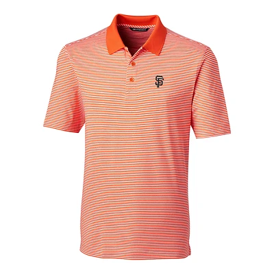 Men's Cutter & Buck Orange San Francisco Giants Big Tall Forge Tonal Stripe Polo