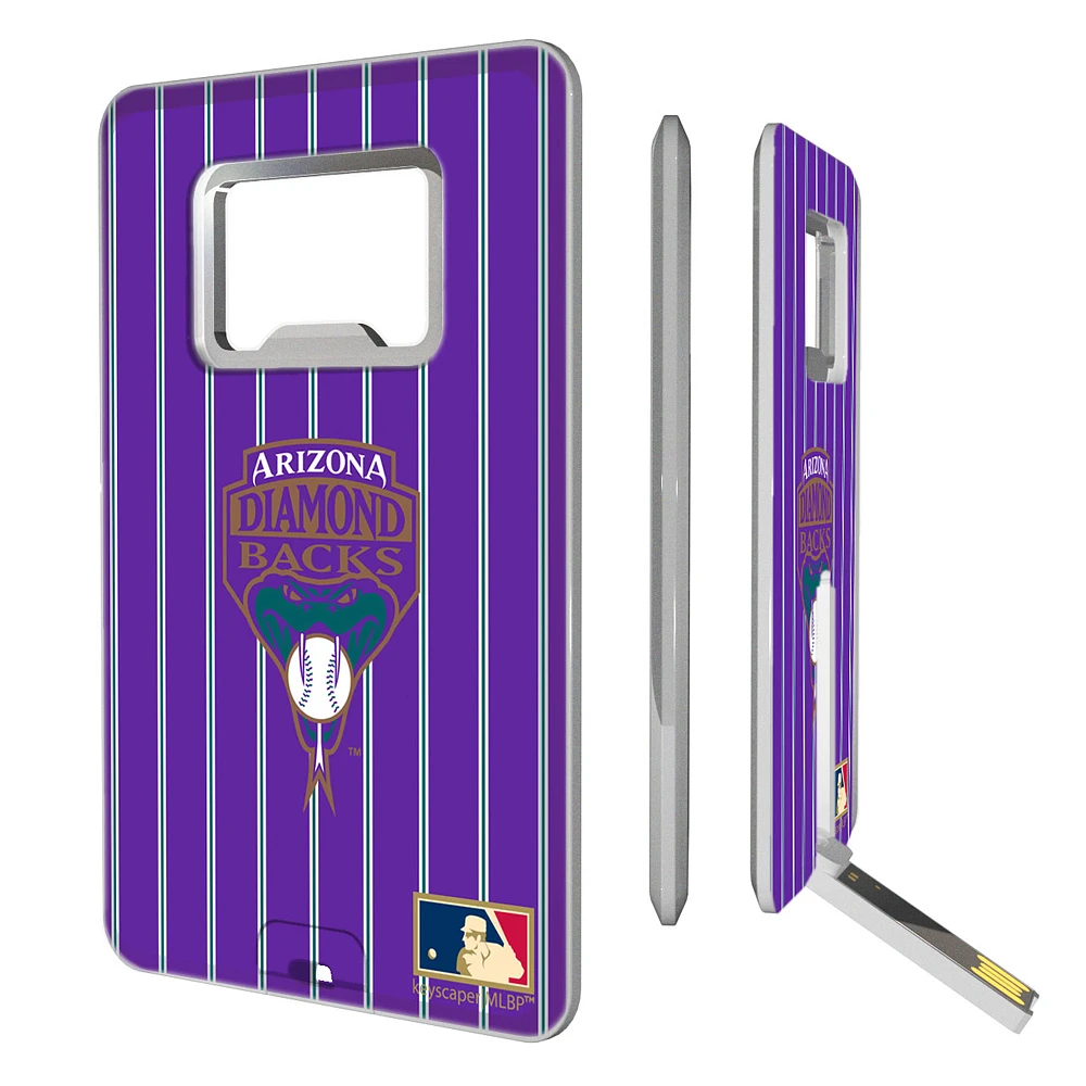 Arizona Diamondbacks 1999-2006 Cooperstown Pinstripe Credit Card USB Drive & Bottle Opener