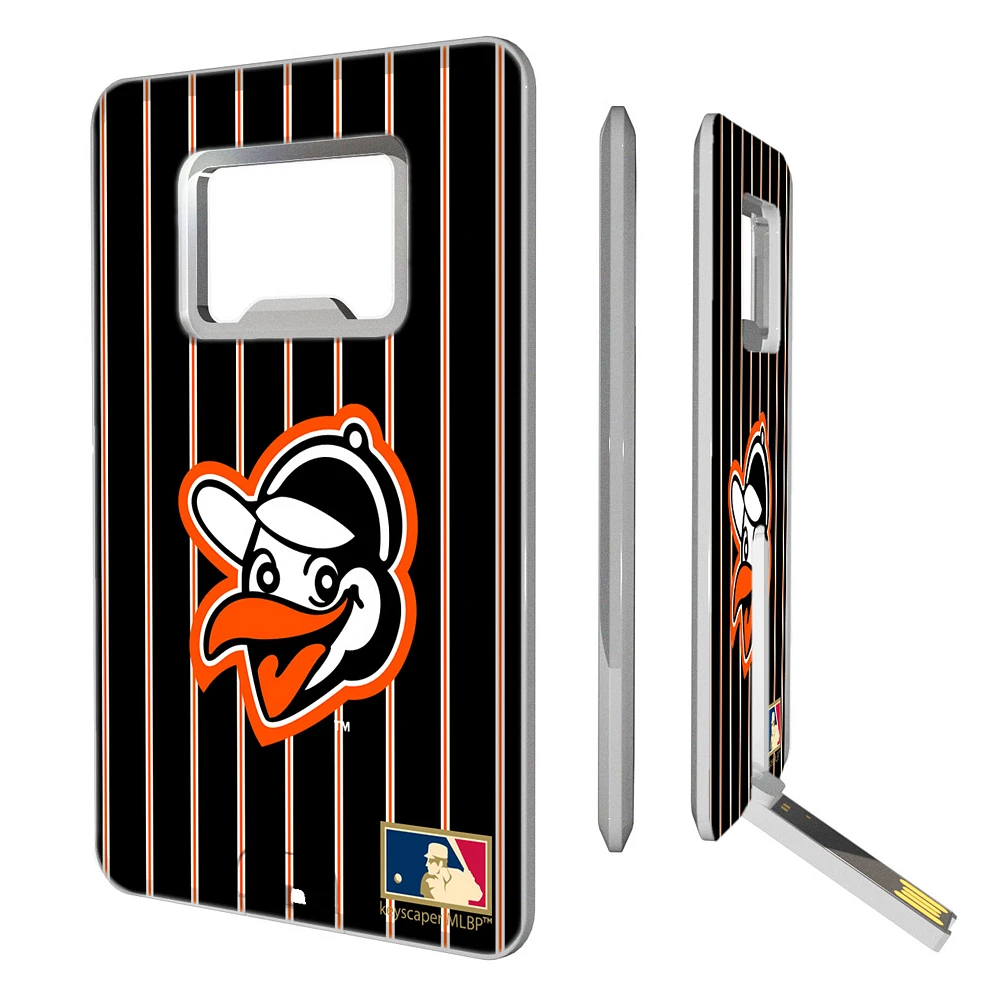 Baltimore Orioles 1955 Cooperstown Pinstripe Credit Card USB Drive & Bottle Opener