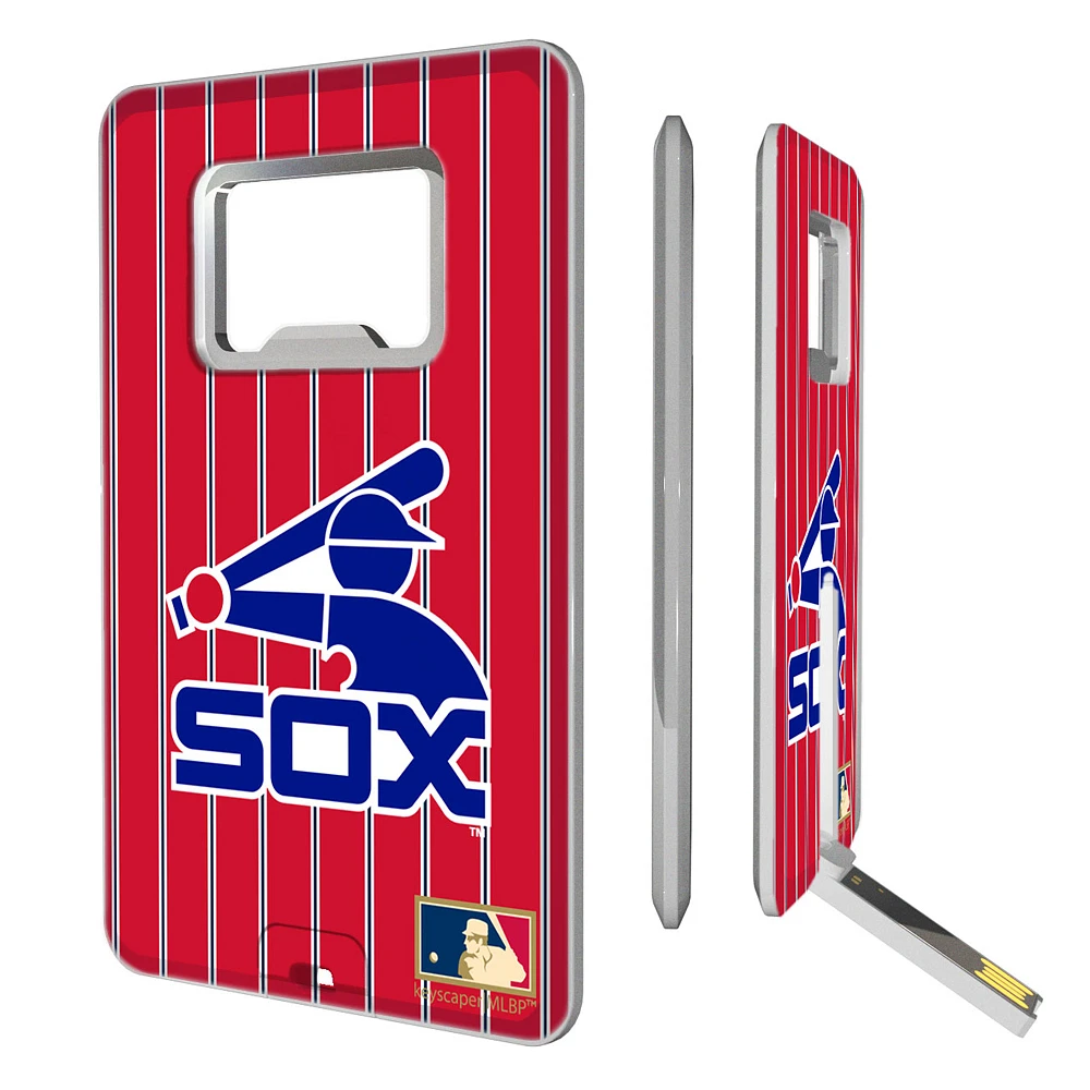 Chicago White Sox Cooperstown Pinstripe Credit Card USB Drive & Bottle Opener