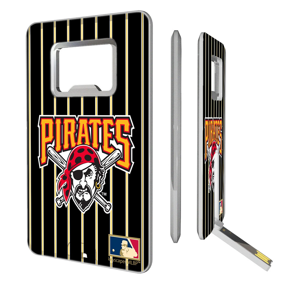 Pittsburgh Pirates 1997-2013 Cooperstown Pinstripe Credit Card USB Drive & Bottle Opener