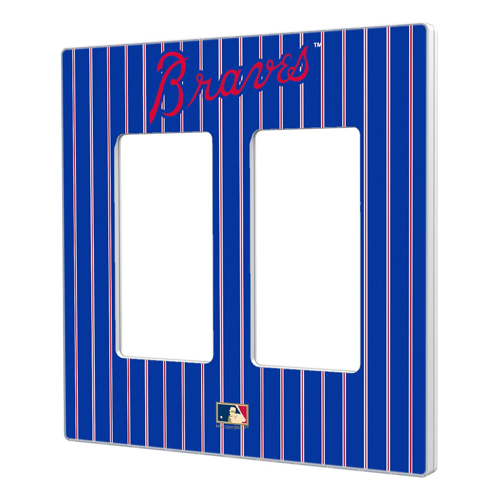 Atlanta Braves 2012 Cooperstown Pinstripe Double Rocker Light Switch Plate