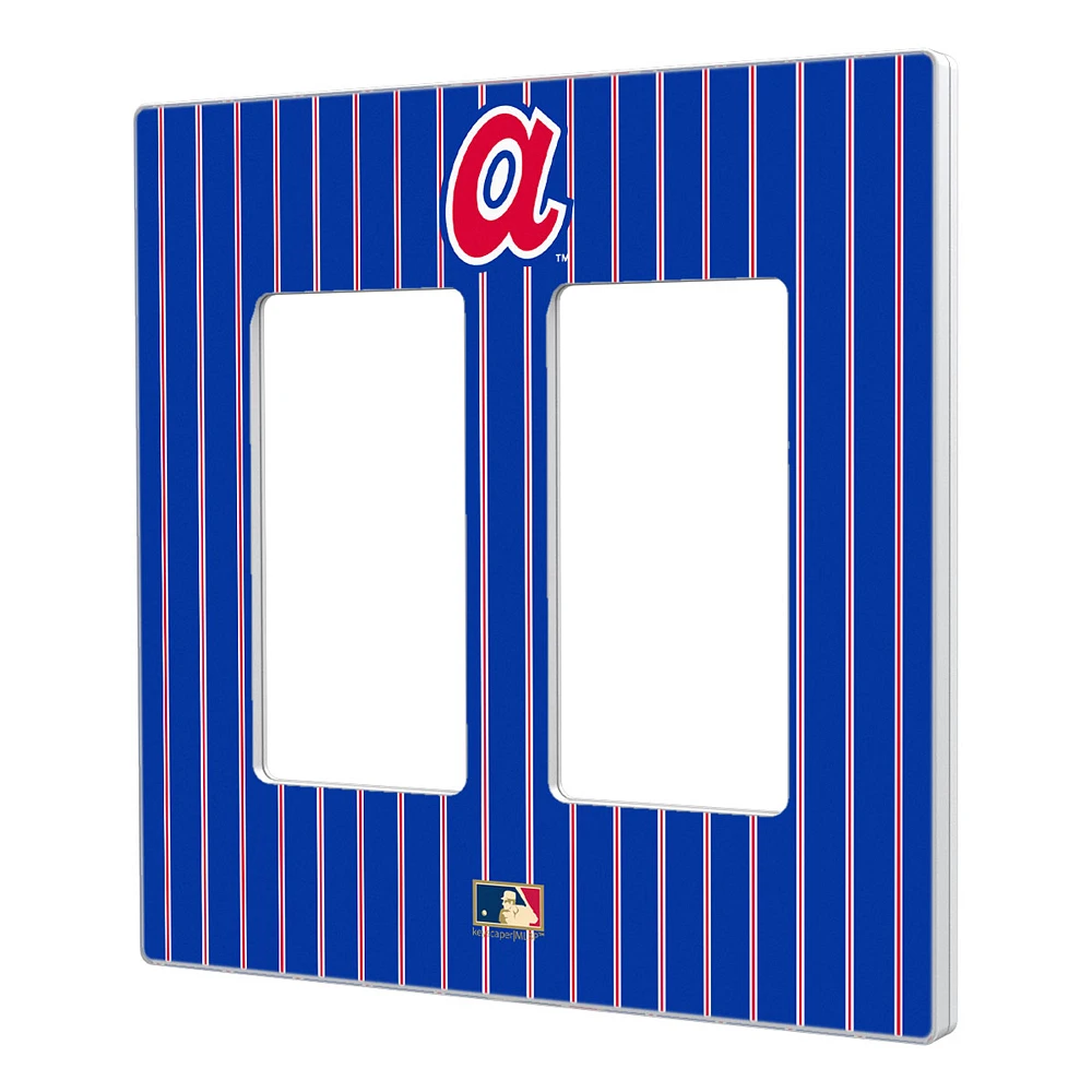 Atlanta Braves 1972- Cooperstown Pinstripe Double Rocker Light Switch Plate