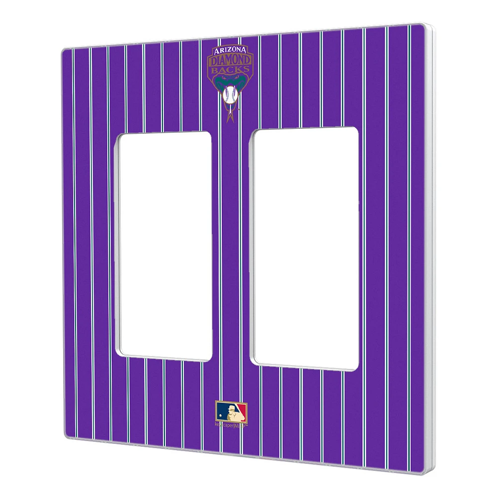 Arizona Diamondbacks 1999-2006 Cooperstown Pinstripe Double Rocker Light Switch Plate