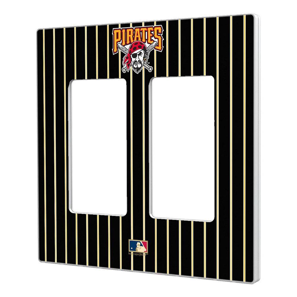 Pittsburgh Pirates 1997-2013 Cooperstown Pinstripe Double Rocker Light Switch Plate