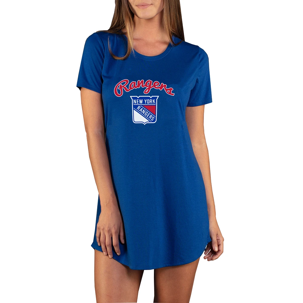 Women's Concepts Sport Royal New York Rangers Marathon Knit Nightshirt