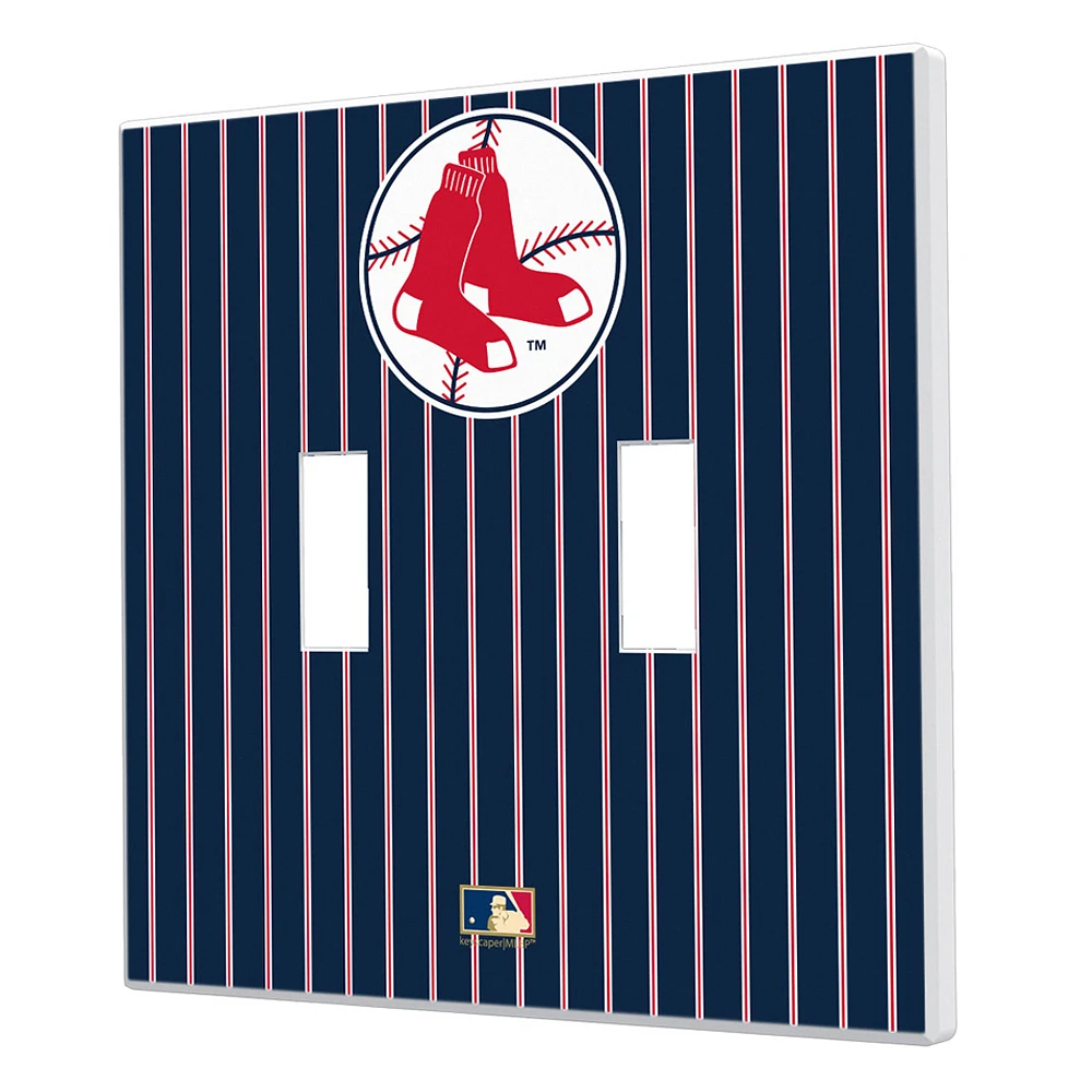 Boston Red Sox 1970-1975 Cooperstown Pinstripe Double Toggle Light Switch Plate