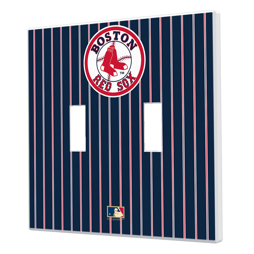 Boston Red Sox 1976-2008 Cooperstown Pinstripe Double Toggle Light Switch Plate