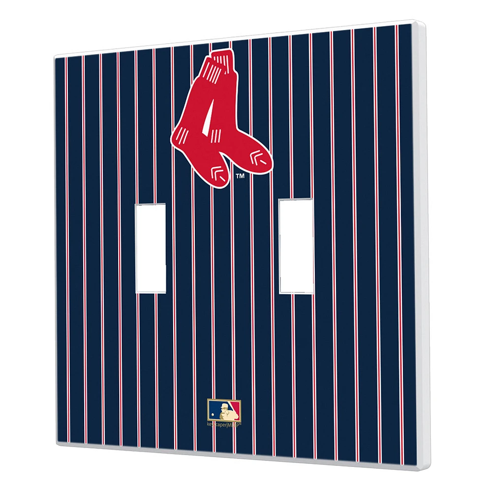 Boston Red Sox 1924-1960 Cooperstown Pinstripe Double Toggle Light Switch Plate
