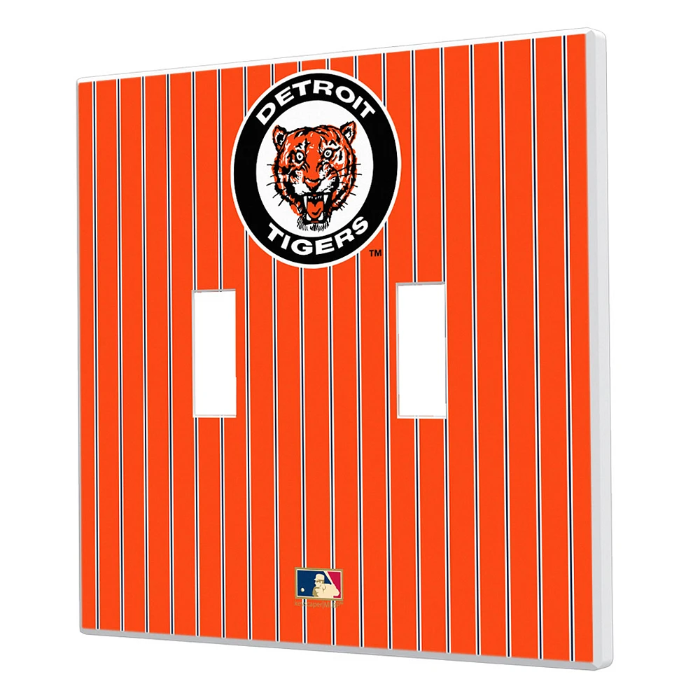 Detroit Tigers 1961-1963 Cooperstown Pinstripe Double Toggle Light Switch Plate