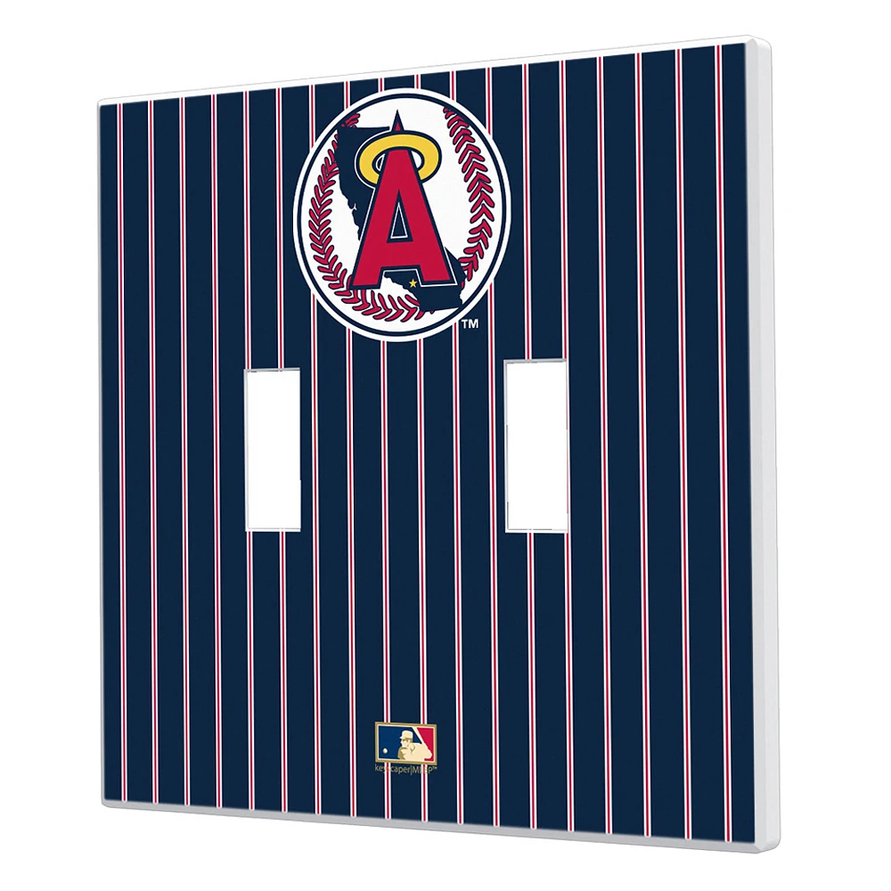 Los Angeles Angels - Cooperstown Pinstripe Double Toggle Light Switch Plate