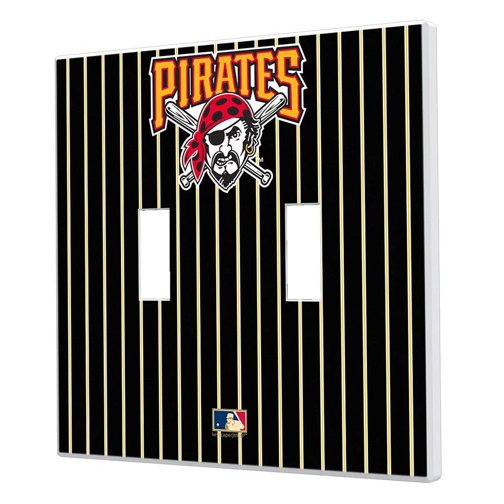 Pittsburgh Pirates 1997-2013 Cooperstown Pinstripe Double Toggle Light Switch Plate