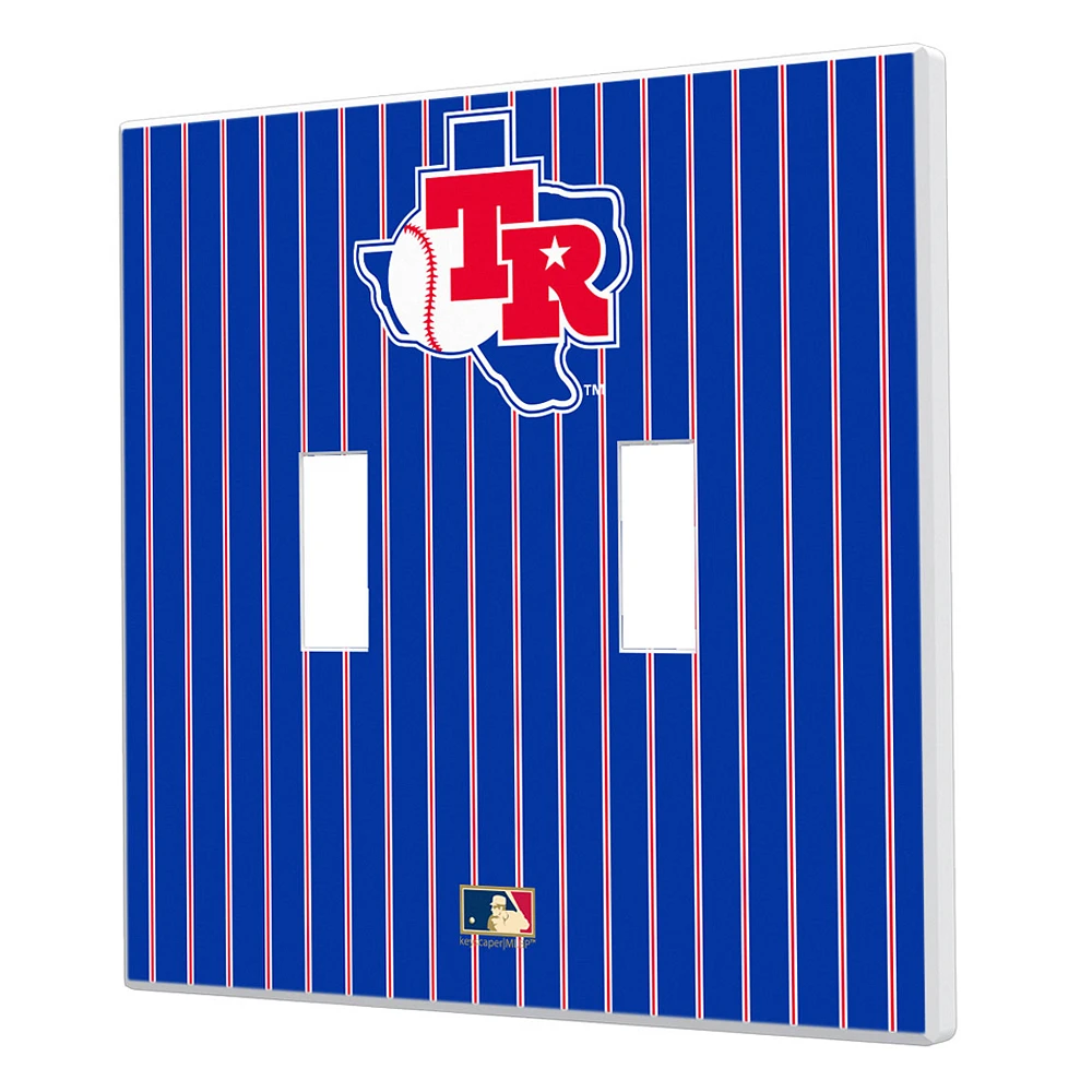 Texas Rangers 1981-1983 Cooperstown Pinstripe Double Toggle Light Switch Plate