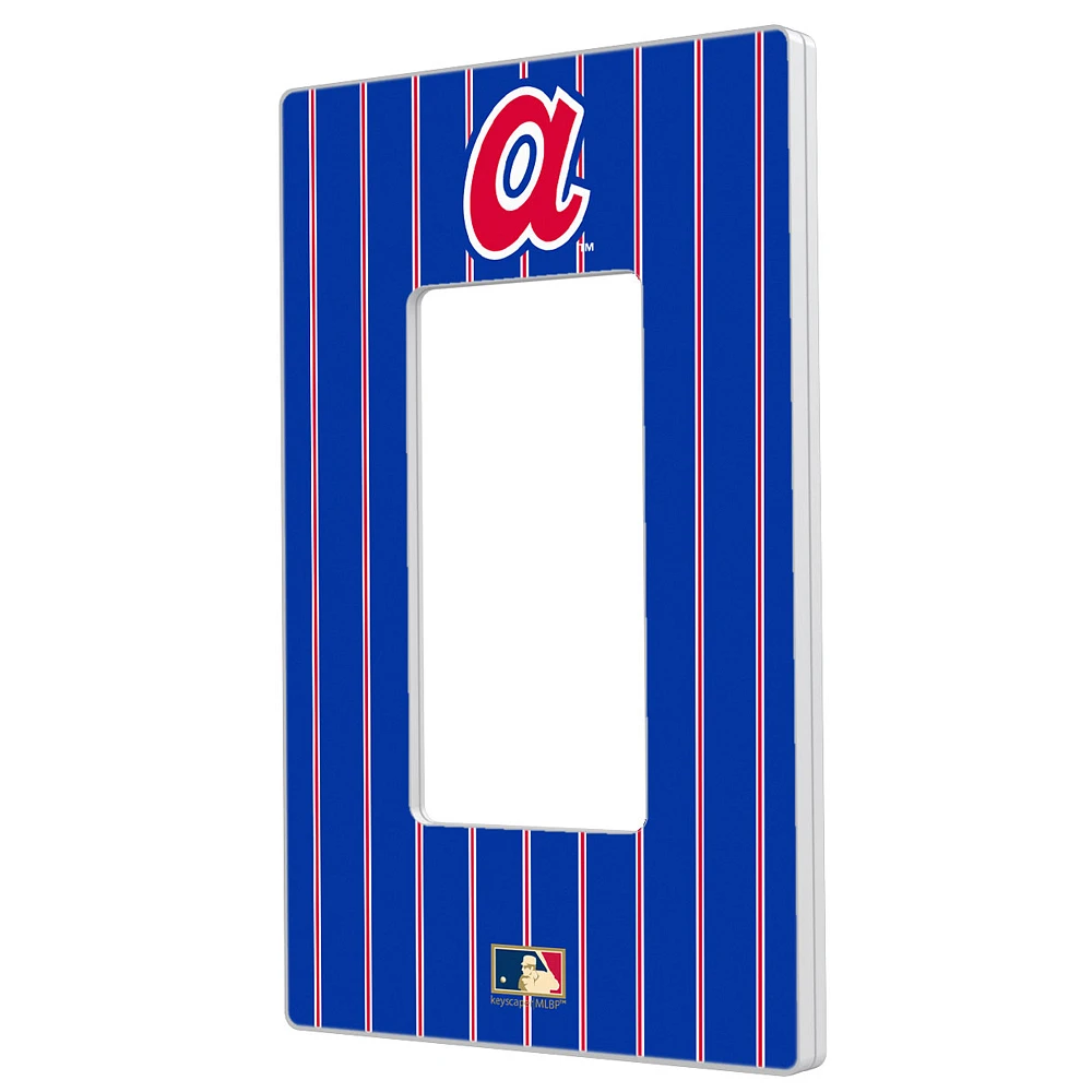 Atlanta Braves 1972- Cooperstown Pinstripe Single Rocker Light Switch Plate