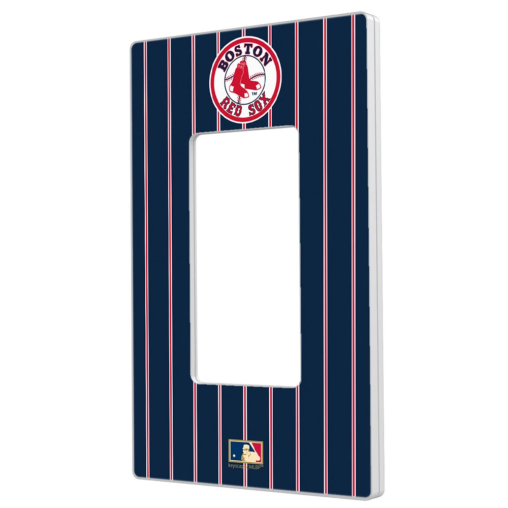 Boston Red Sox 1976-2008 Cooperstown Pinstripe Single Rocker Light Switch Plate