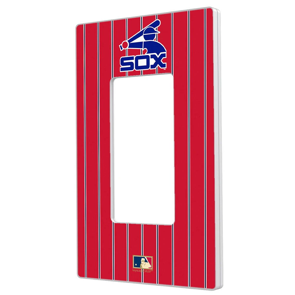 Chicago White Sox 1976-1981 Cooperstown Pinstripe Single Rocker Light Switch Plate
