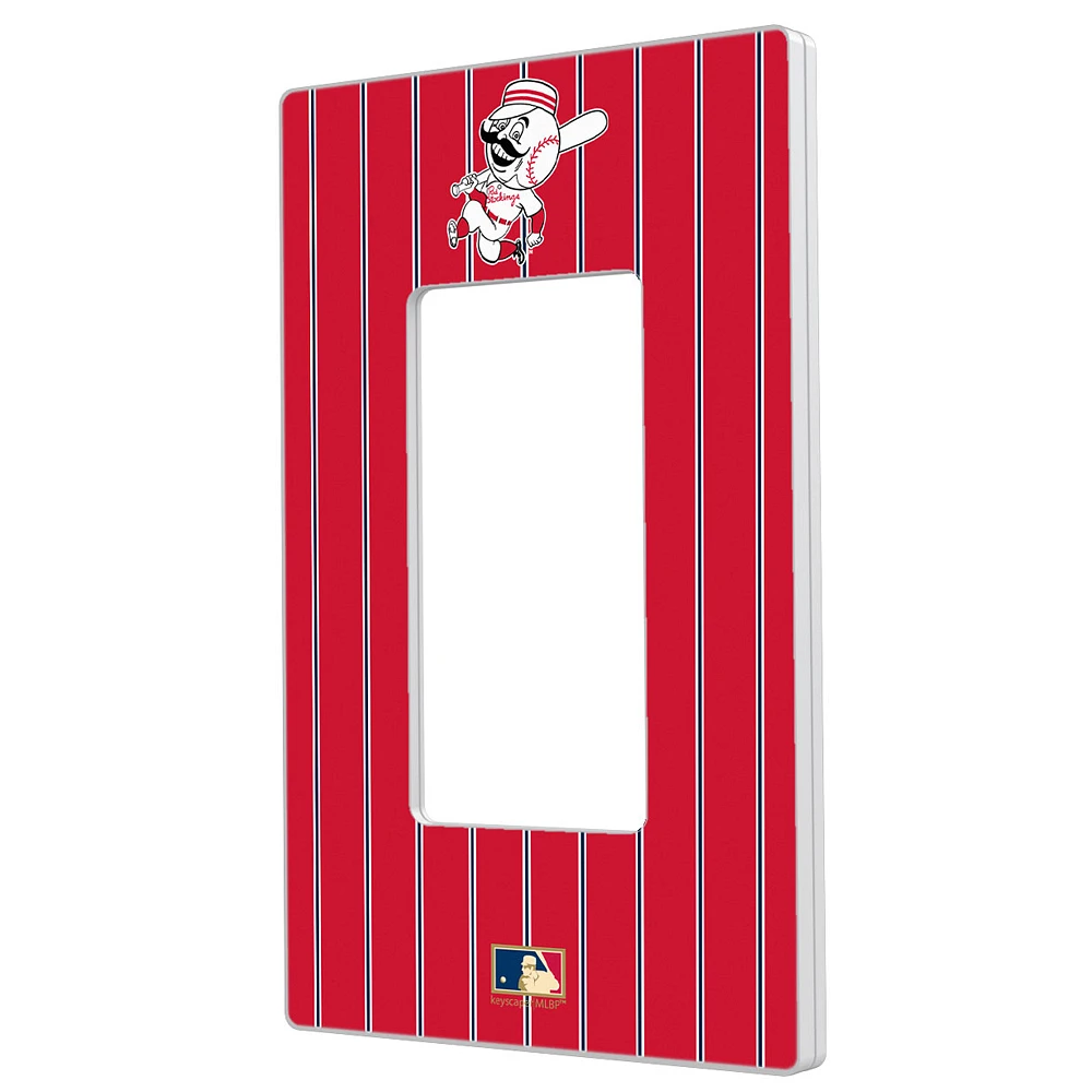 Cincinnati Reds - Cooperstown Pinstripe Single Rocker Light Switch Plate