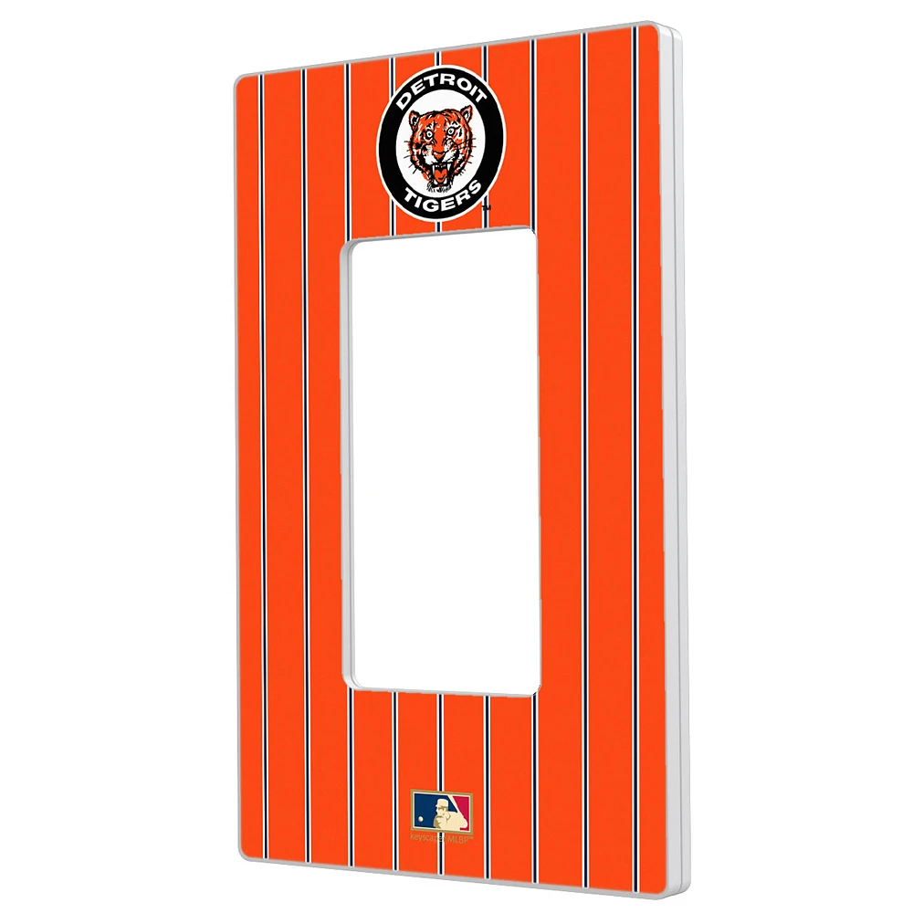 Detroit Tigers 1961-1963 Cooperstown Pinstripe Single Rocker Light Switch Plate