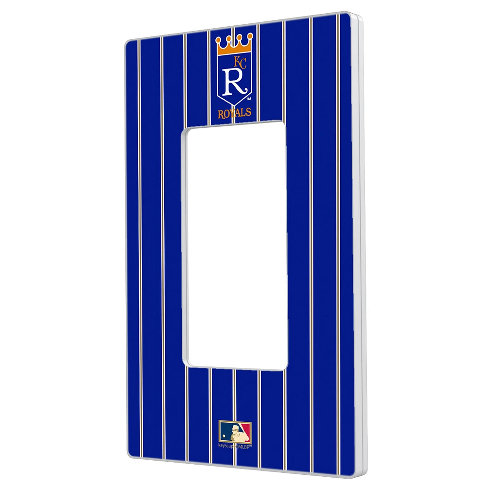 Kansas City Royals 1969-1978 Cooperstown Pinstripe Single Rocker Light Switch Plate