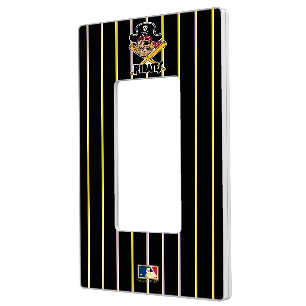 Pittsburgh Pirates 1958-1966 Cooperstown Pinstripe Single Rocker Light Switch Plate