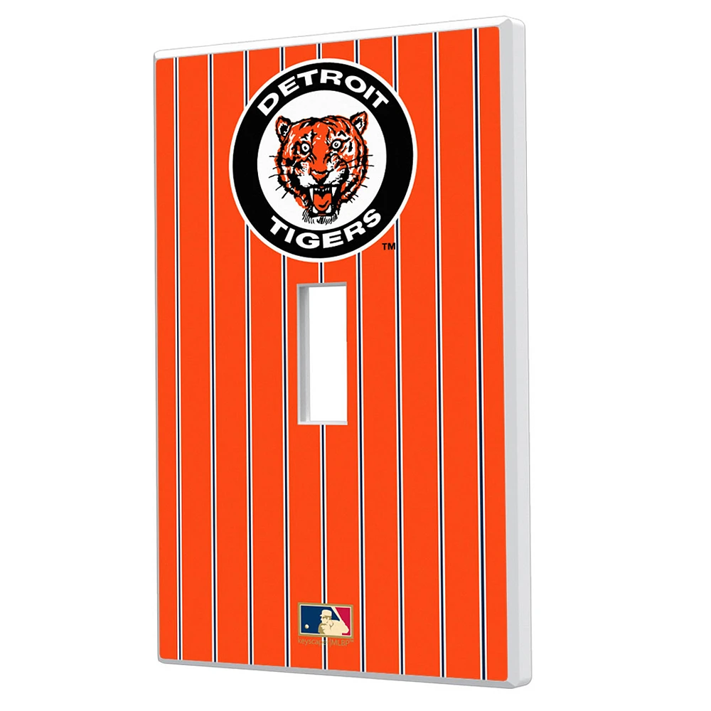 Detroit Tigers 1961-1963 Cooperstown Pinstripe Single Toggle Light Switch Plate