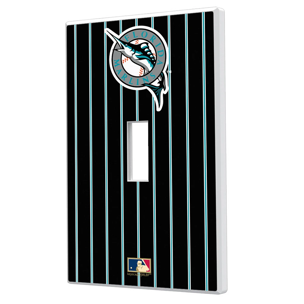 Miami Marlins 1993-2011 Cooperstown Pinstripe Single Toggle Light Switch Plate