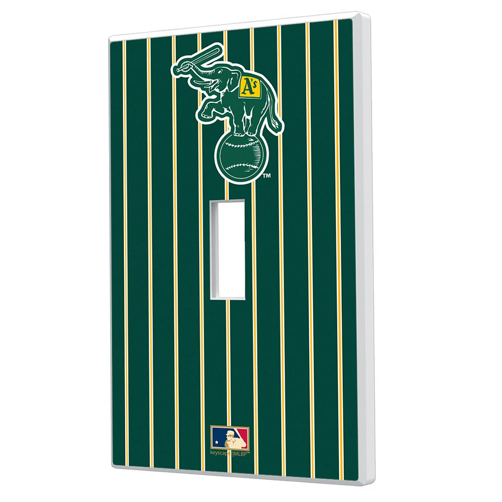 Athletics - Cooperstown Pinstripe Single Toggle Light Switch Plate