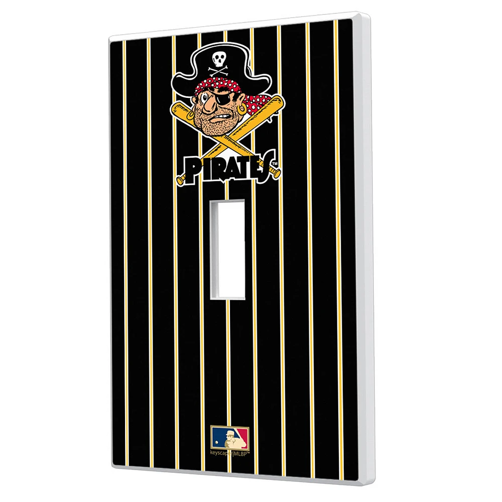 Pittsburgh Pirates 1958-1966 Cooperstown Pinstripe Single Toggle Light Switch Plate