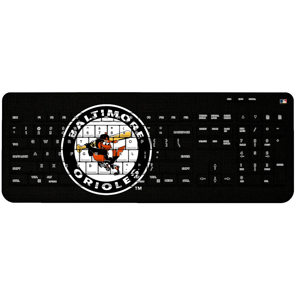 Baltimore Orioles - Cooperstown Solid Design Wireless Keyboard