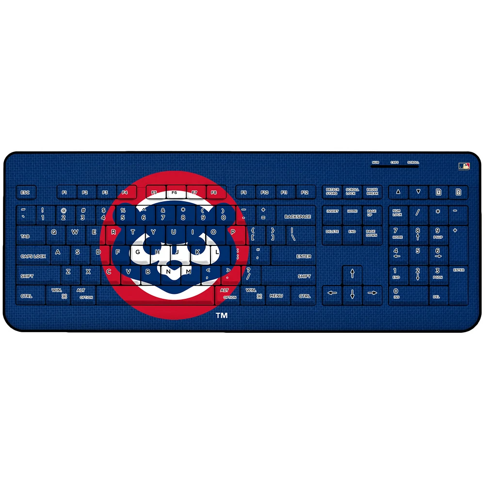 Chicago Cubs Cooperstown Solid Design Wireless Keyboard