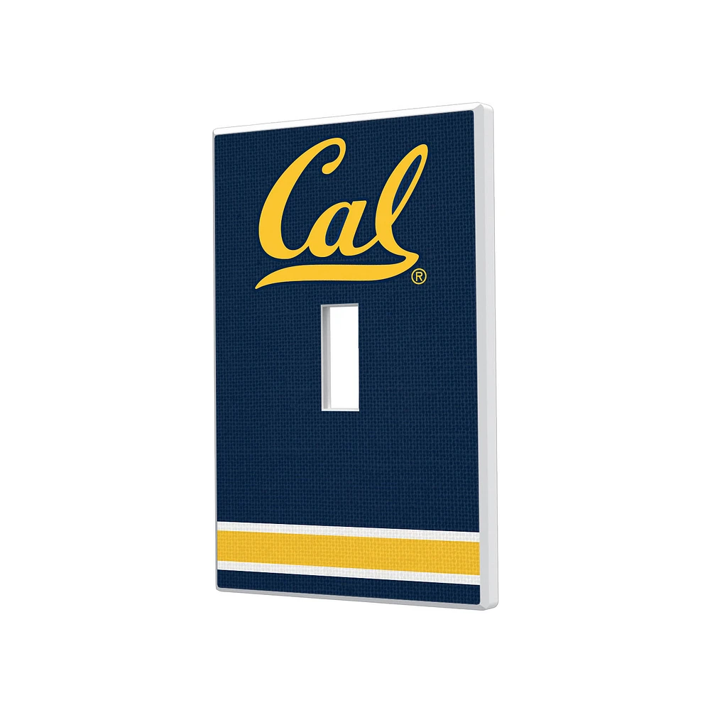 Cal Bears Stripe Design Single Toggle Light Switch Plate
