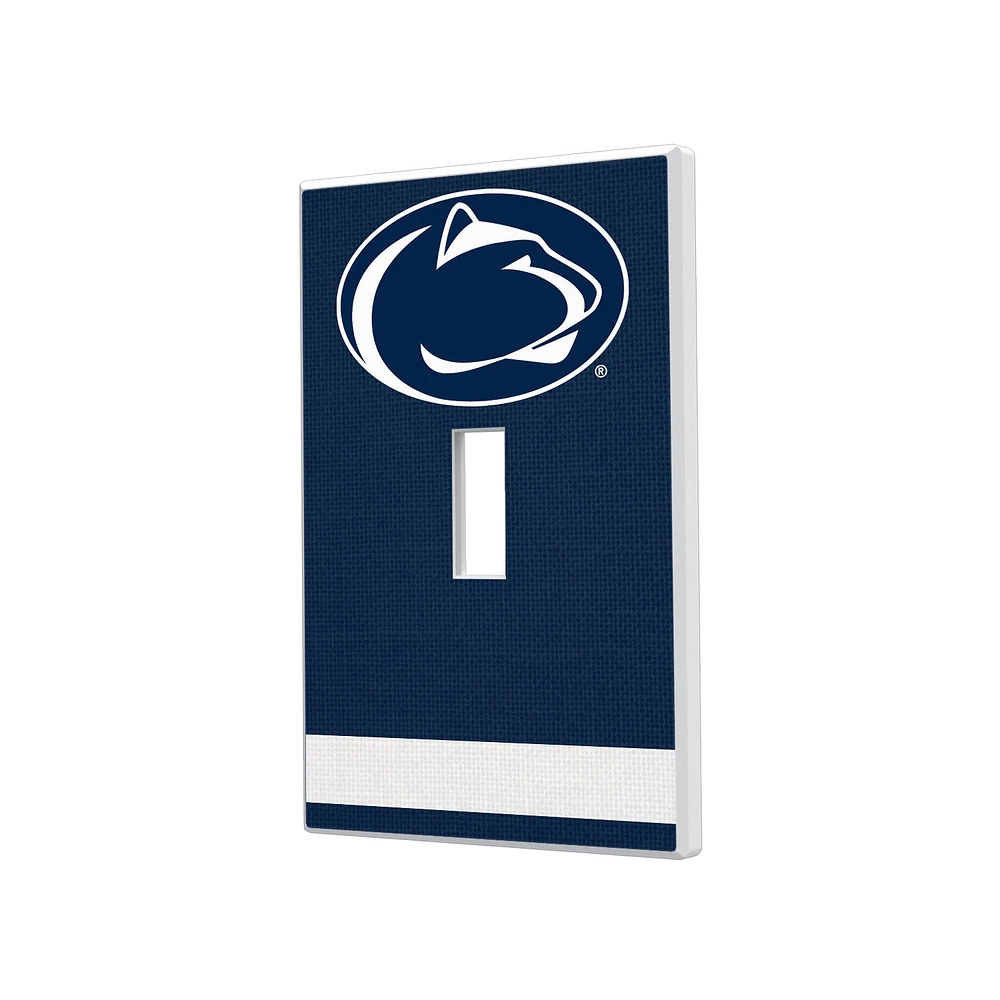 Penn State Nittany Lions Stripe Design Single Toggle Light Switch Plate