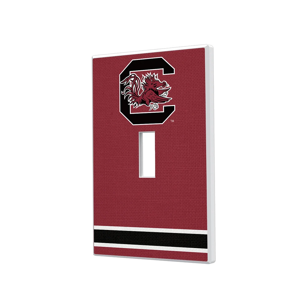 South Carolina Gamecocks Stripe Design Single Toggle Light Switch Plate