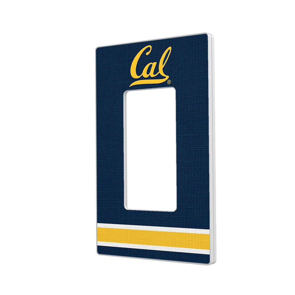 Cal Bears Stripe Design Single Rocker Light Switch Plate