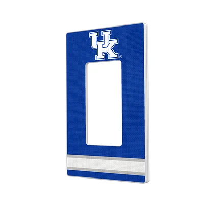 Kentucky Wildcats Stripe Design Single Rocker Light Switch Plate
