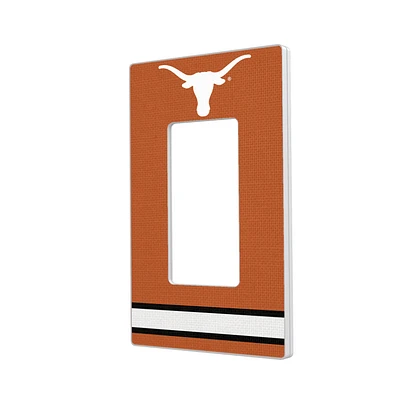 Texas Longhorns Stripe Design Single Rocker Light Switch Plate