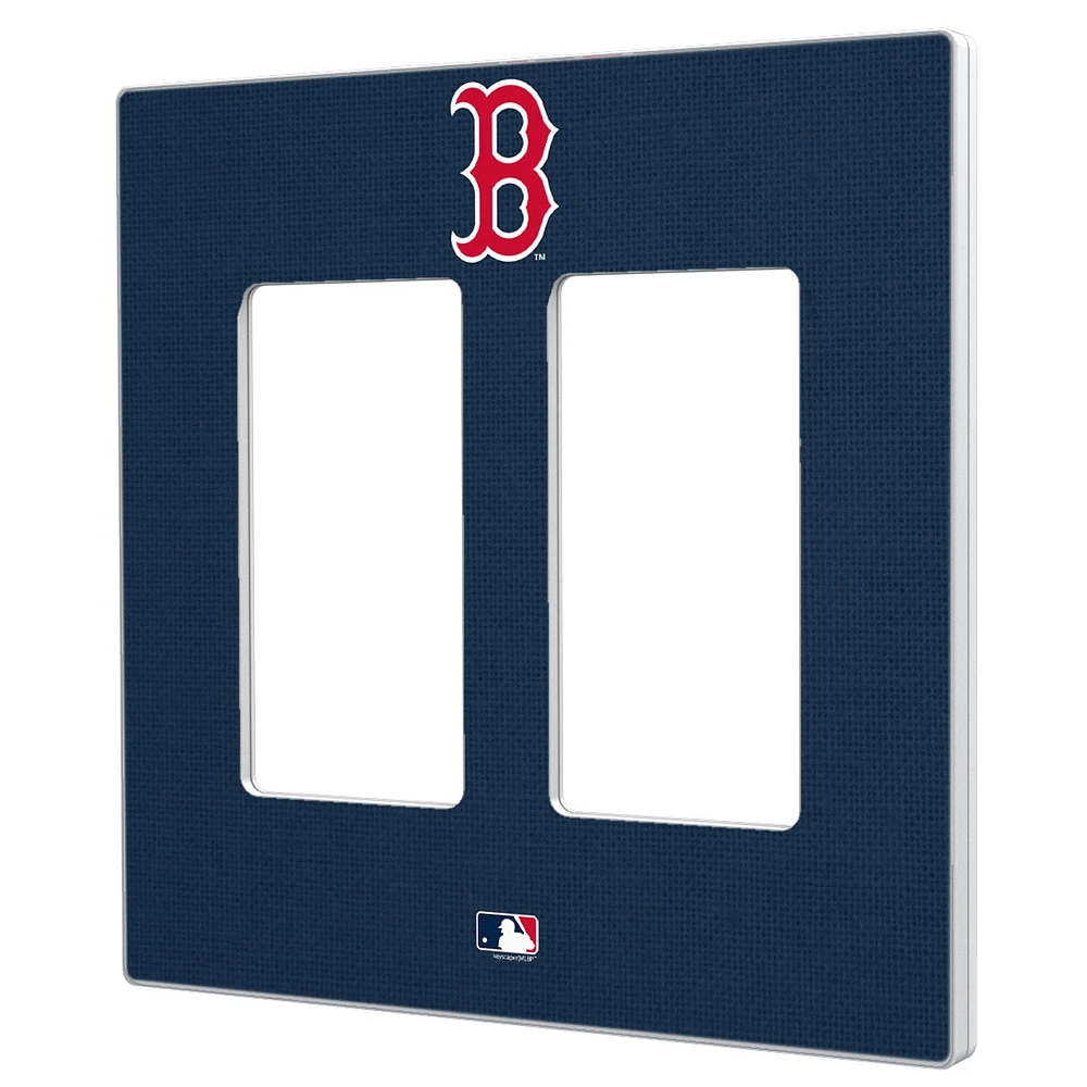 Boston Red Sox Solid Double Rocker Light Switch Plate
