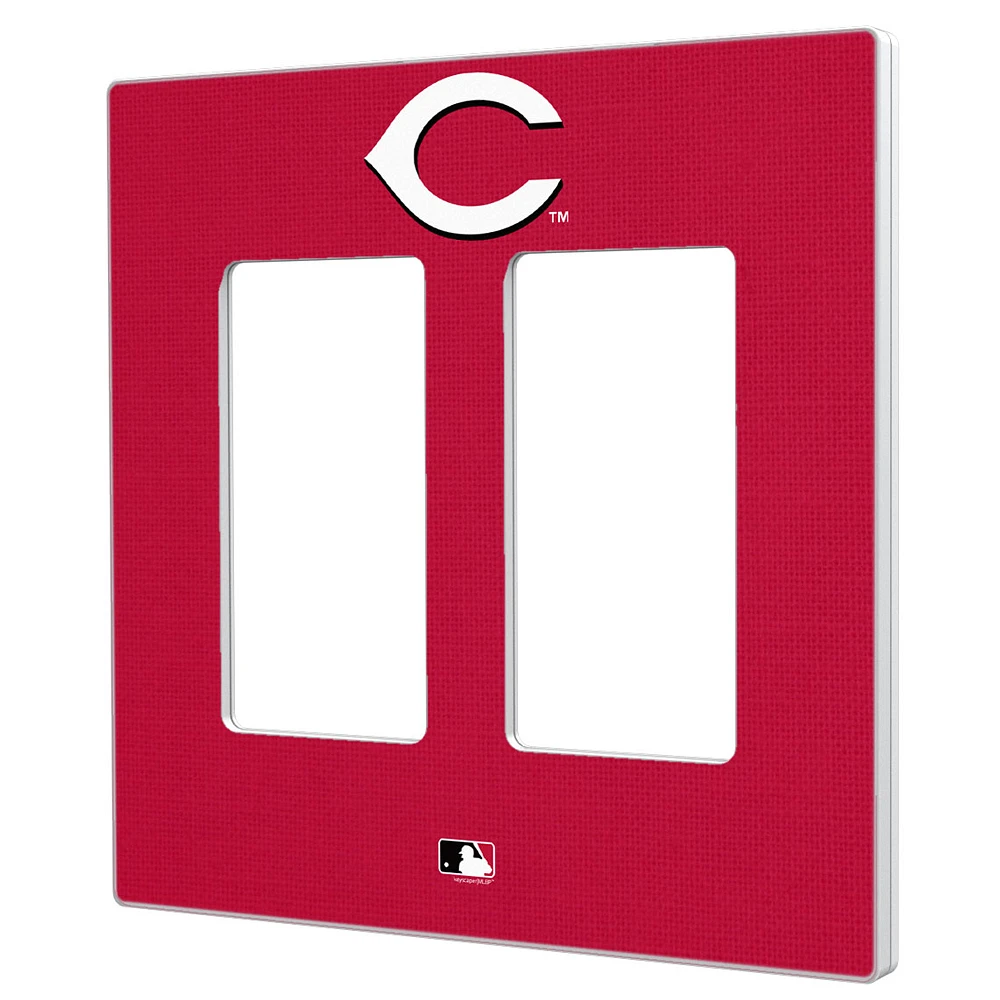 Cincinnati Reds Solid Double Rocker Light Switch Plate