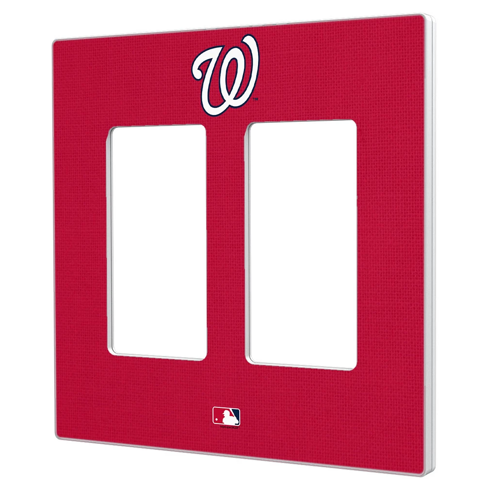 Washington Nationals Solid Double Rocker Light Switch Plate