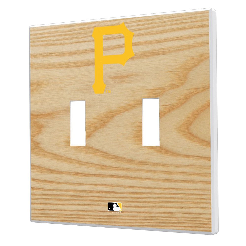 Pittsburgh Pirates Baseball Bat Design Double Toggle Light Switch Plates