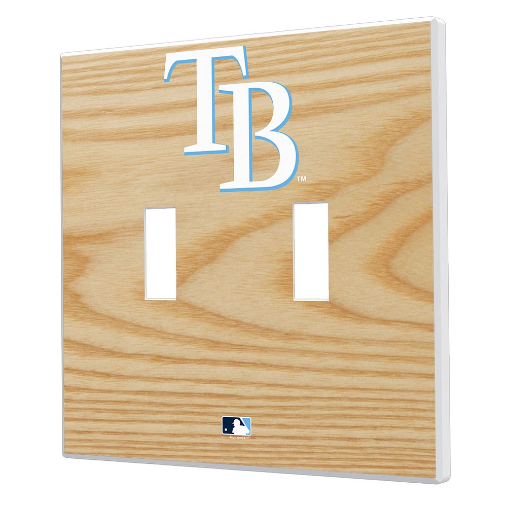 Tampa Bay Rays Baseball Bat Design Double Toggle Light Switch Plates