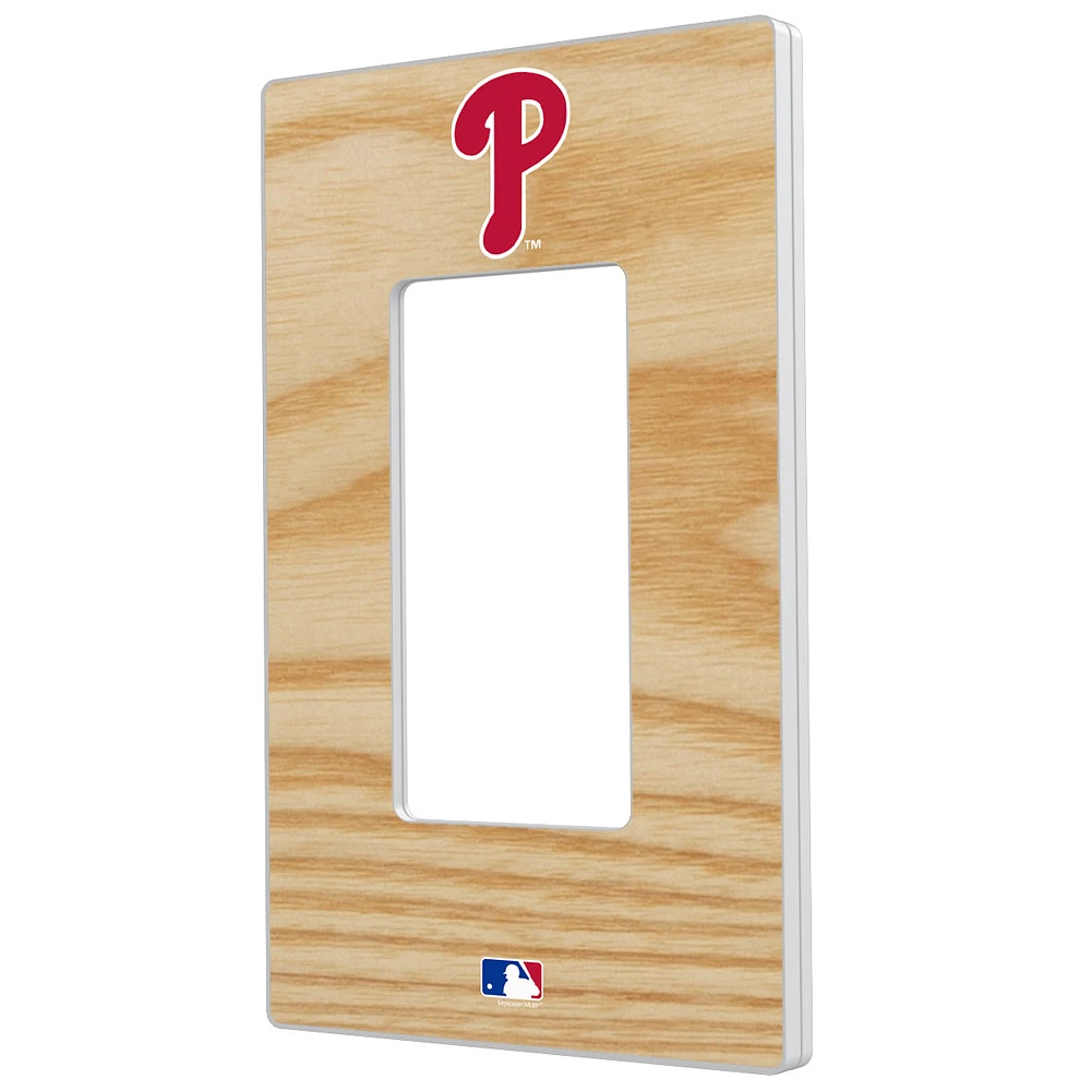 Philadelphia Phillies Baseball Bat Design Single Rocker Light Switch Plate