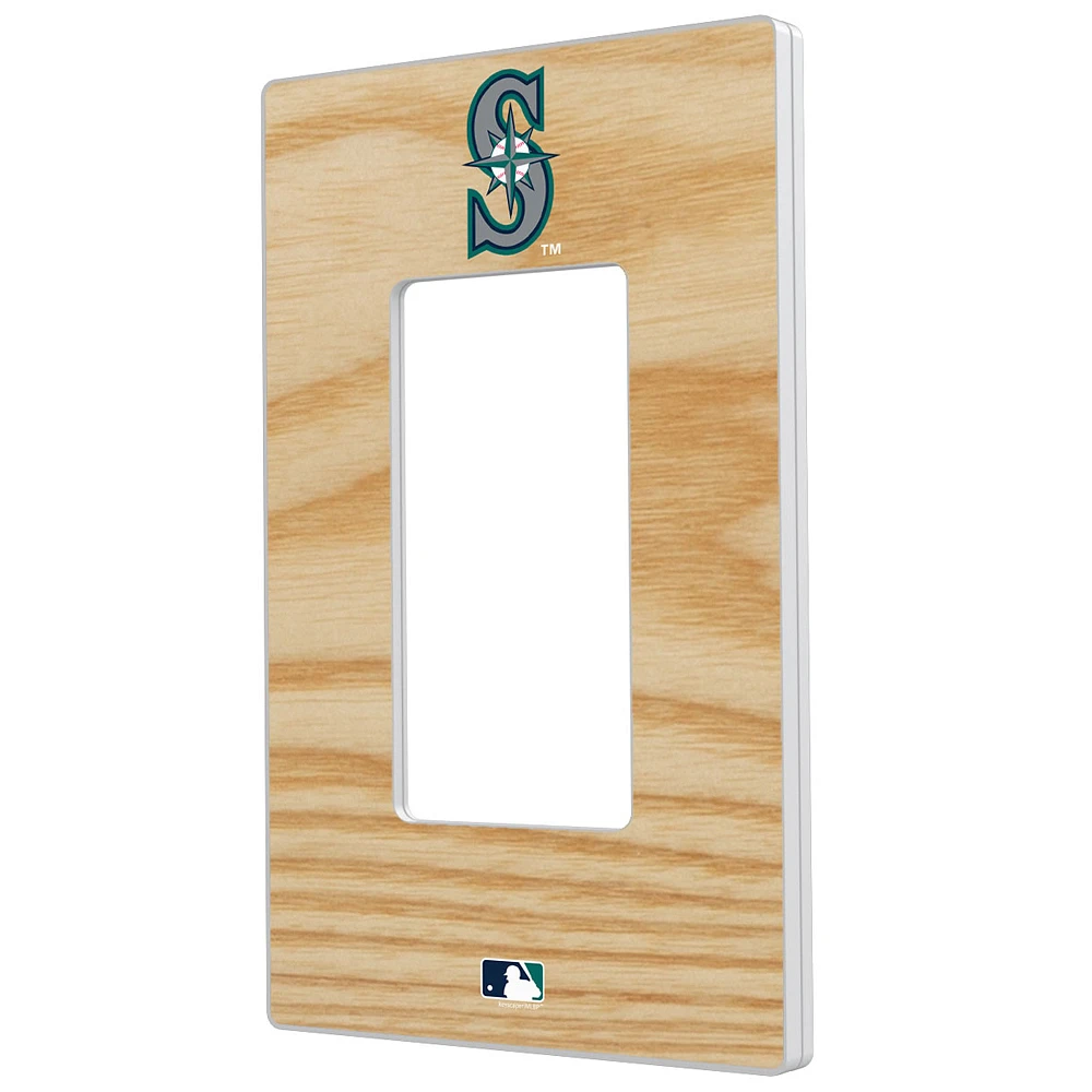 Seattle Mariners Baseball Bat Design Single Rocker Light Switch Plate