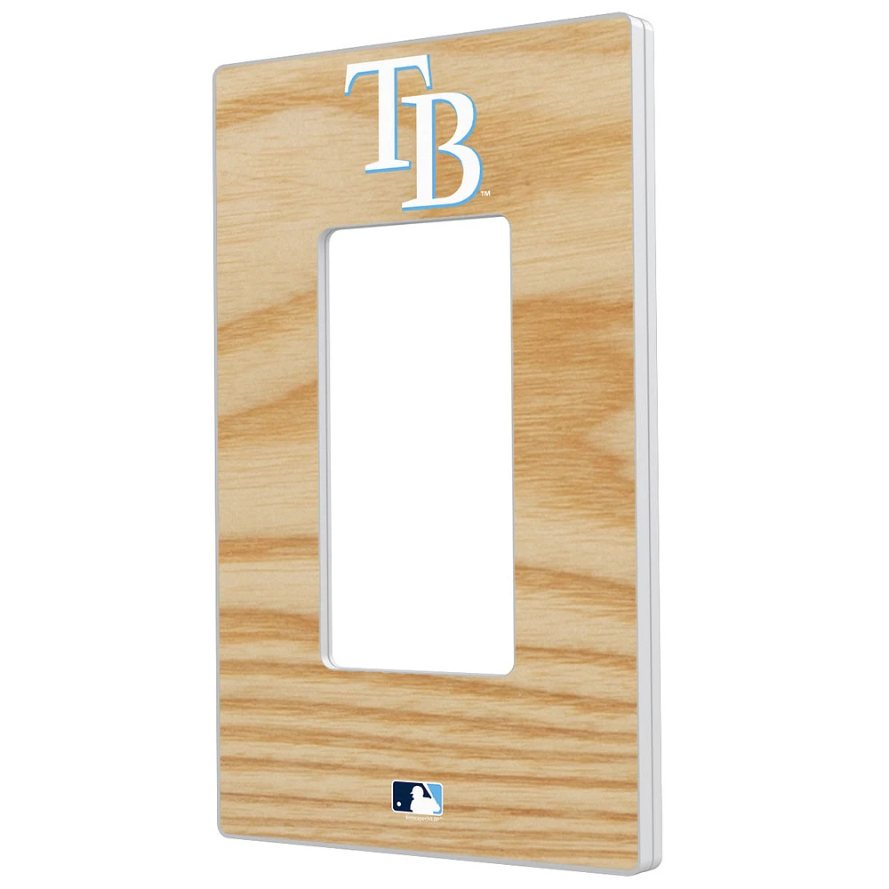 Tampa Bay Rays Baseball Bat Design Single Rocker Light Switch Plate