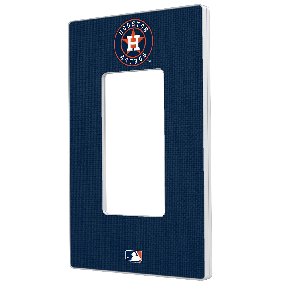 Houston Astros Solid Single Rocker Light Switch Plate