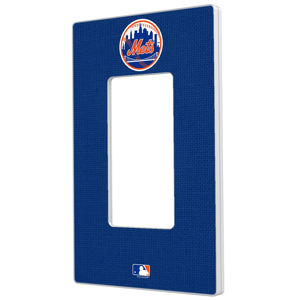 New York Mets Solid Single Rocker Light Switch Plate