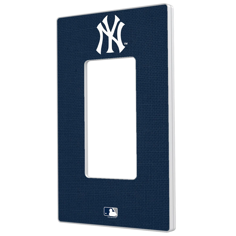 New York Yankees Solid Single Rocker Light Switch Plate
