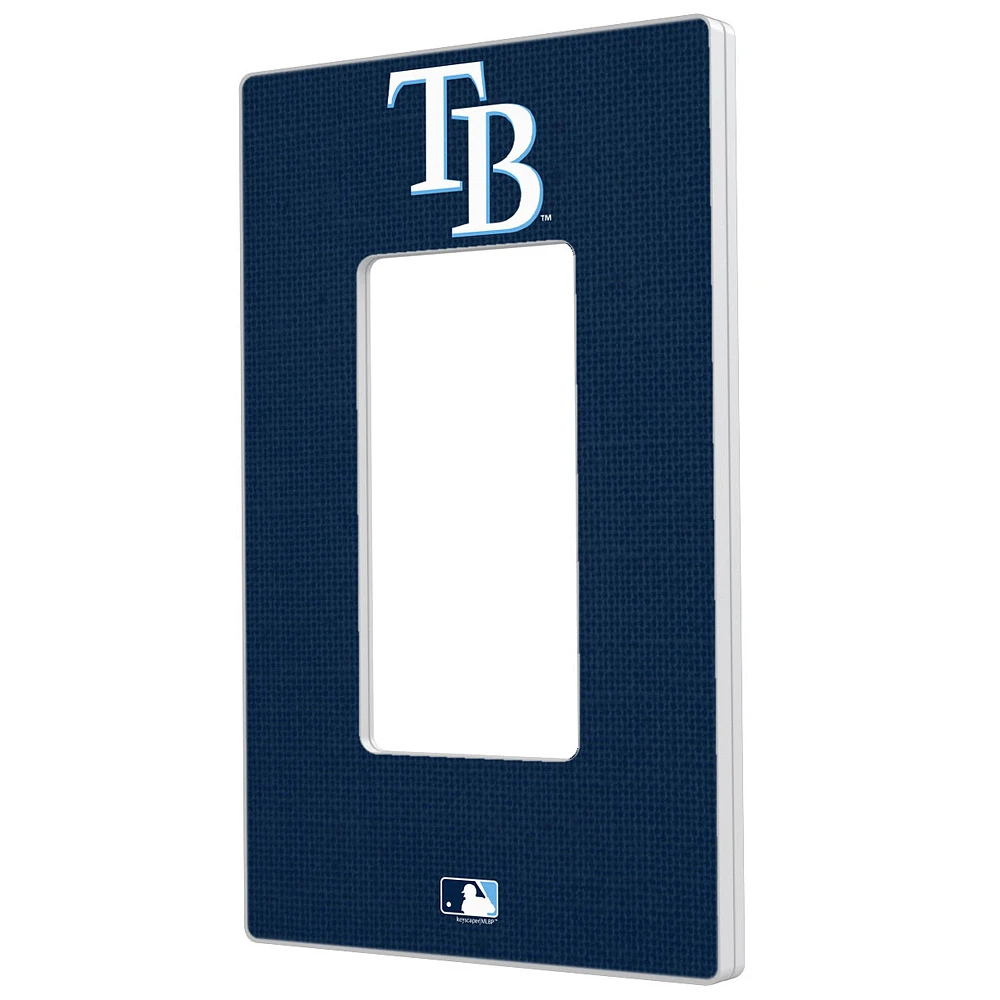 Tampa Bay Rays Solid Single Rocker Light Switch Plate