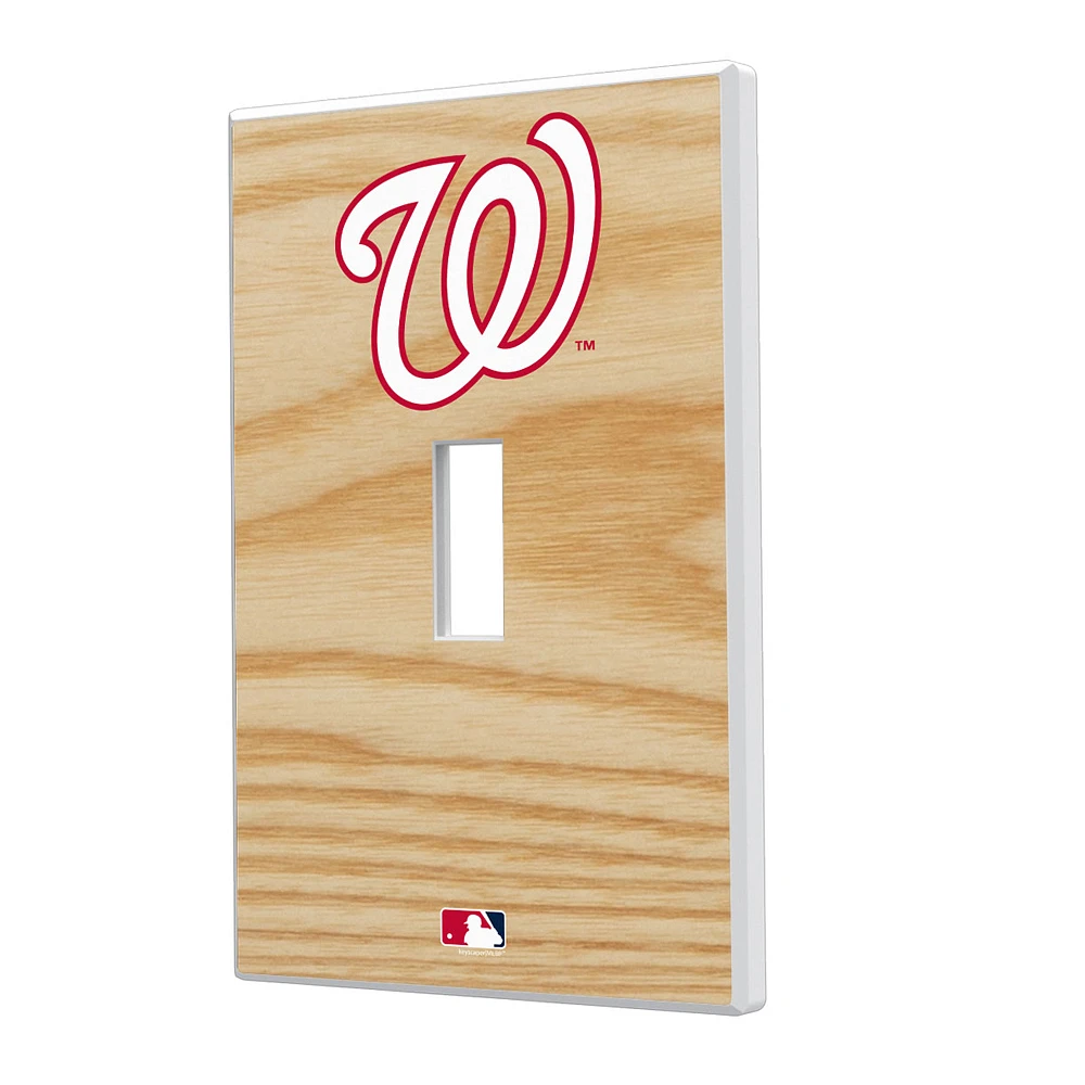 Washington Nationals Baseball Bat Design Single Toggle Light Switch Plate